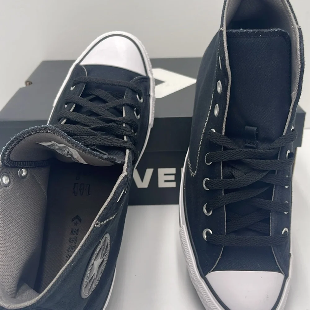 Converse Men’s Chuck Taylor All Star Mix Material 'Black' - A08186C Expeditedshi - Picture 12 of 16